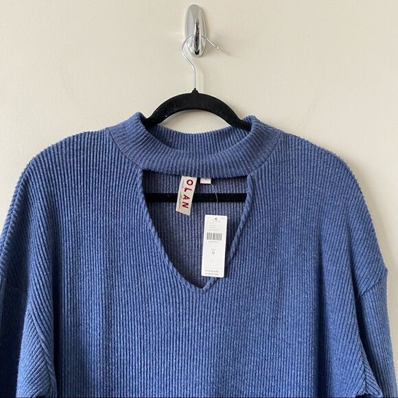 Anthro-dolan Left Coast Rebecca Cut Out Ribbed Top - Picture 6 of 12